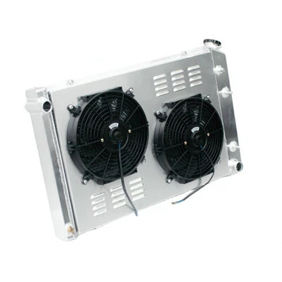 Радиатор и плащаница + вентилятор 4 ряда для 1973-1987 Chevy C/K C10 C20 C30 K10/20 пикап - Изображение 1 из 4