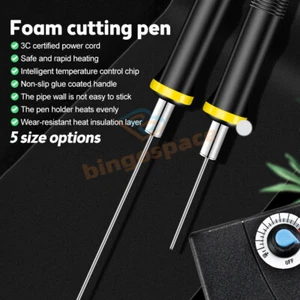 Electric Foam Cutter Polystyrene Styrofoam Knife Hot Wire Foam Cutting Pen Tool - Picture 1 of 22
