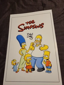 Phil Ortiz The Simpsons Autograph 17×11 Photo - Picture 1 of 2