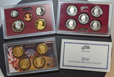 2010 Silver San Francisco Mint Silver Proof Set a 14 Piece Collection with COA - Image 1 of 4