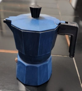 Vintage Valiro Vitro Espresso/Kaffeemaschine blau Herdplatte 5" Made in Spain - Bild 1 von 12