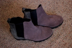 Sorel Boots Joan of Arctic Wedge II Chelsea Leder Stiefelette Damen Gr. 7 - Bild 1 von 3