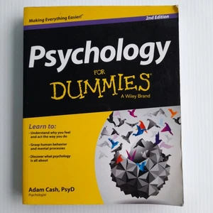 Psychology For Dummies by Adam Cash Textbook Paperback 2013 Education Learning - Picture 1 of 18