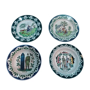 Patriotischer Wandteller Vier Stk. KuK 1WK WW1 1 Weltkrieg - Picture 1 of 8