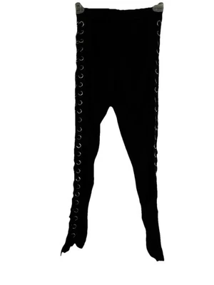 Leggings para mujer G By Guess pantalones con cordones elásticos negros lisos talla pequeña Foto 1 de 4