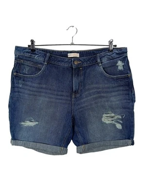 C&A Pantalón corto de tela vaquera Mujeres Piratas Talla EU 48 azul look casual - Imagen 1 de 4