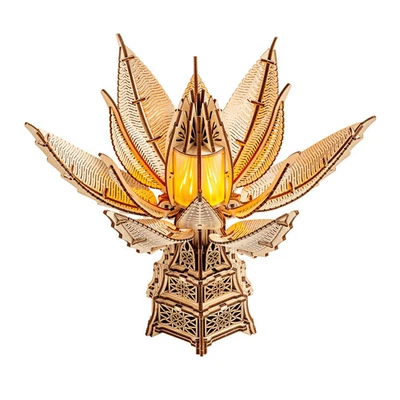 WoodTrick - Feurige Blüte aus Holz | 246 Teile