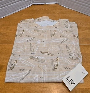 LIV Outdoor Suncatcher LS Performance Shirt Surf Party Men's L NWT Surf Fish UPF - Picture 1 of 12