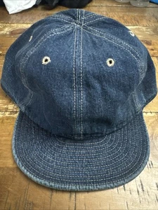 Double RL RRL Denim Military ID Fitted Hat M - Picture 1 of 4