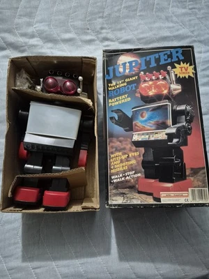 ROBOT VINTAGE MADE IN HONG-KONG, Robot Jupiter, Nuovo  - Immagine 1 di 4
