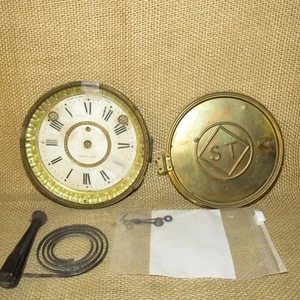 SETH THOMAS Mantle Clock Face, Glass Cover, Rear Cover Plated, Hands & Chime - Picture 1 of 5