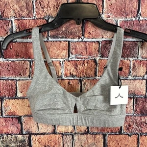 Neu mit Etikett Knickey (jetzt Teilset) Schlüsselloch-Bralette XS Bio-Baumwolle Lunar - Bild 1 von 3