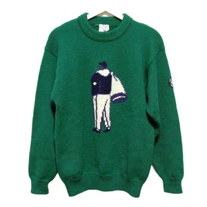 Auth SINACOVA - Dark Green Dark Navy Cream Men's Sweater - Picture 1 of 6