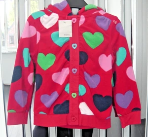 BNWT NEXT GIRLS FLEECE HOODIE JACKET 2/3 YRS COAT TOP CARDIGAN JUMPER DRESS XMAS - Picture 1 of 9