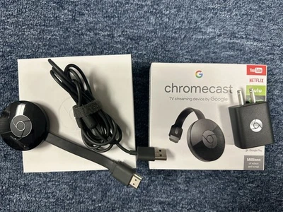 Google Chromecast 2-го поколения HDMI потоковое медиа плеер Wi-Fi черный модель NC2-6A5 - Изображение 1 из 2