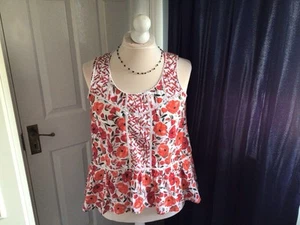 Poppy Print Summer Top size 16 BNWT - Picture 1 of 4