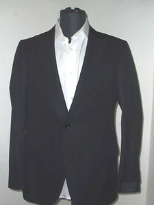 NEW   PAL ZILERI  Black Suit 100% Wool  Size 38 R Us 48  R Eu Made in Italy 2BTN - Picture 1 of 11