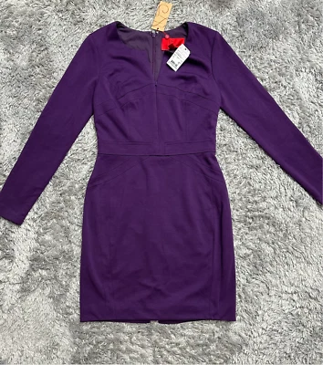 Vestido informal para mujer Z Spoke by Zac Posen púrpura hasta la rodilla 6 Foto 1 de 4