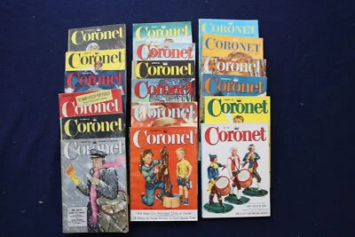 1950-1957 CORONET DIGEST MAGAZINE - LOT OF 18 - O 3437 Foto 1 de 4