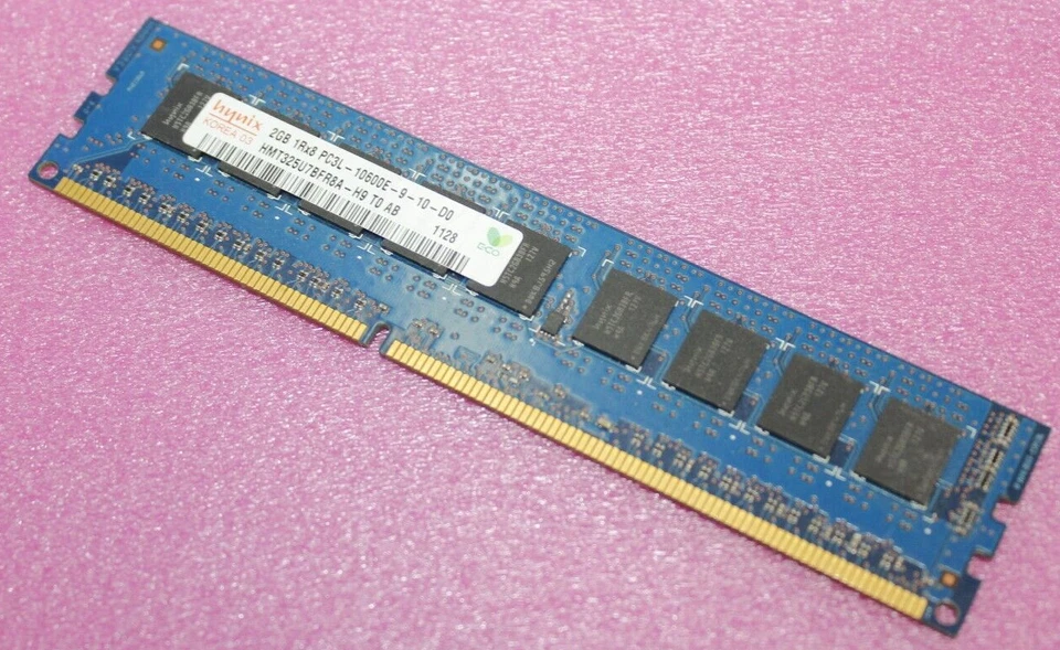 Memoria RAM de servidor Hynix 2 GB 1Rx8 PC3L-10600E DDR3 ECC HMT325U7BFR8A-H9 Foto 1 de 1