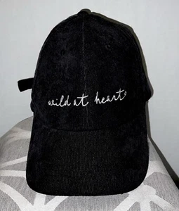 Cord Baseball Cap DALIX “ wild at heart “ Schriftzug verstellbarer Druckknopf - Bild 1 von 8