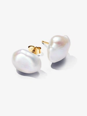 New Pandora Baroque Treated Freshwater Cultured Pearl Stud Earrings-263309C01 - Image 1 of 4