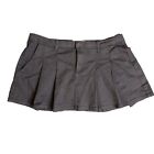 COTTON ON Charcoal Low Rise Pleated Micro Mini  Skirt Canvas Utility  90s Y2K 8