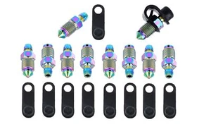 10 X Titanio Arcoiris Tornillo de Purga M8 X 1.25 BRB880100TRAI KTM 61013020100 - Bild 1 von 3