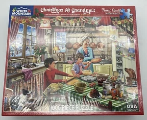 NEW White Mountain Christmas At Grandma's 1000 Larger Pieces Sealed Puzzle - Picture 1 of 4