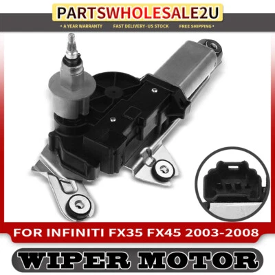 Rear Windshield Wiper Motor w/ 3 Pin for Infiniti FX35 FX45 2003-2008 28710CG000 - Image 1 of 4