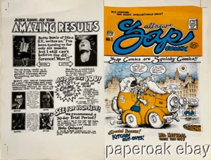 Original Zap Comics #1 Robert Crumb Proof Cover nie geschnitten - Bild 1 von 2
