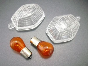 Vidrios intermitentes blancos Suzuki GSF GSX DL GSX-R SV 600 650 750 1000 1200 - Imagen 1 de 2