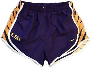 Vintage Nike Womens Collegiate LSU Tigers Tempo Running Shorts Size Medium - Picture 1 of 3