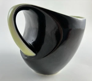 Taza esmaltada caramelo bi color estudio fundido a mano Lux-Delux 2004 firmada por David Pier - Imagen 1 de 22