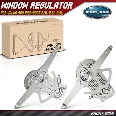 2x Regulador de ventana eléctrica delantero izquierdo conductor y pasajero para Volvo S80 1999-2006 Foto 1 de 4