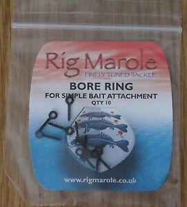 Rig Marole Bore Ring Bait Screws 18mm 20pk Carp fishing tackle