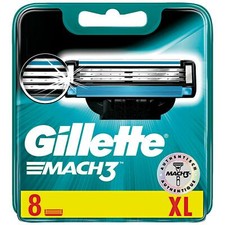 Gillette Mach3 Rasierklingen Für Männer, 1er Pack (1 x 8 Stück) 