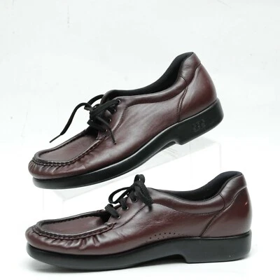 Zapatos cómodos SAS Take Time antiguos de cuero de vino sin usar, puntera, para mujer talla 10 W informales Foto 1 de 4