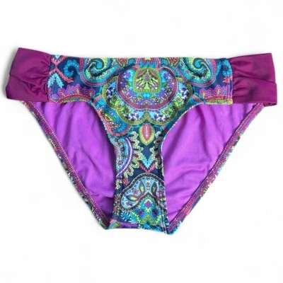 Parte inferior de bikini Title Nine para mujer con estampado floral de mosaico cachemir separada nueva con etiquetas talla XS Foto 1 de 4