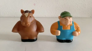 John Deere Tomy Hayride Tractor Replacement Figures Farmer and Horse - Picture 1 of 6