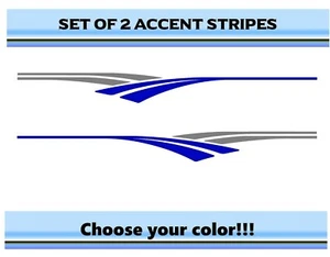 (2) RV Car Truck Pontoon Boat Trailer Side Accent Decals Graphics Stripes ST49 - Bild 1 von 2