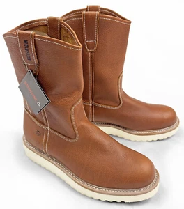 Wolverine W08285 Gummistiefel 10" Vollnarbenleder Keilabsatz Arbeitsstiefel Herren 13W - Bild 1 von 3