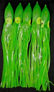 11" Fishing Lure Squid Octopus Hoochie Skirt Tuna Trolling Big Game Mahi Marlin - Picture 1 of 5