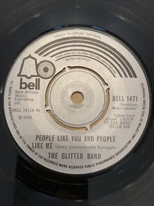 Glitter Band - People Like You And People Like Me (Bell 1975) 7" Single - Picture 1 of 1