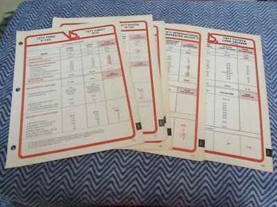 Ford F150 1977 F250 F350 Bronco 4x4 4x4 distribuidor álbum conjunto de hojas comparativas Foto 1 de 3