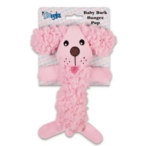 Grriggles, Juguete de Peluche Perro Cachorro, Baby Bark Bungee 9"-12" Para Perros Pequeños Rosa - Imagen 1 de 14