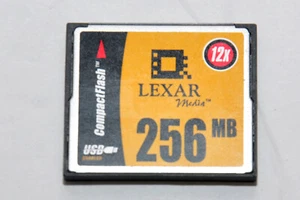 Lexar 256MB CF Compact Flash Card 12x Speed; camera tested, working - Picture 1 of 2