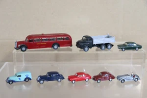 WIKING HERPA HO 8 x BMW MAN BOGWARD CITROEN MERCEDES DKW CAR & VAN 4ob - Picture 1 of 7