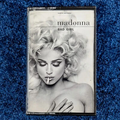 MADONNA BAD GIRL / FEVER CASSETTE MAXI SINGLE WHITE SHELL TAPE USA 1993 Erotica Foto 1 de 4