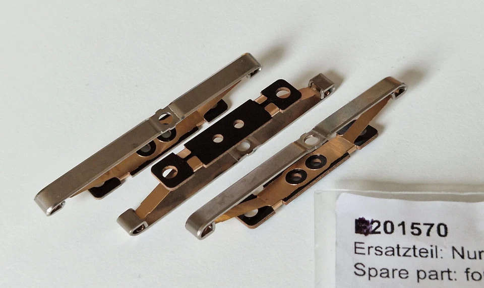 Märklin 201570 Schleifer mit Langlöchern, 3 Stück,NEU, entspr. 7173, aus E201570